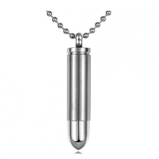 Bullet 357 Magnum Silver Keepsake Urn